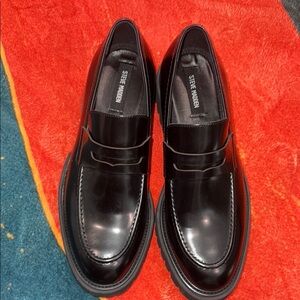 Steve Madden Black Men's Loafers